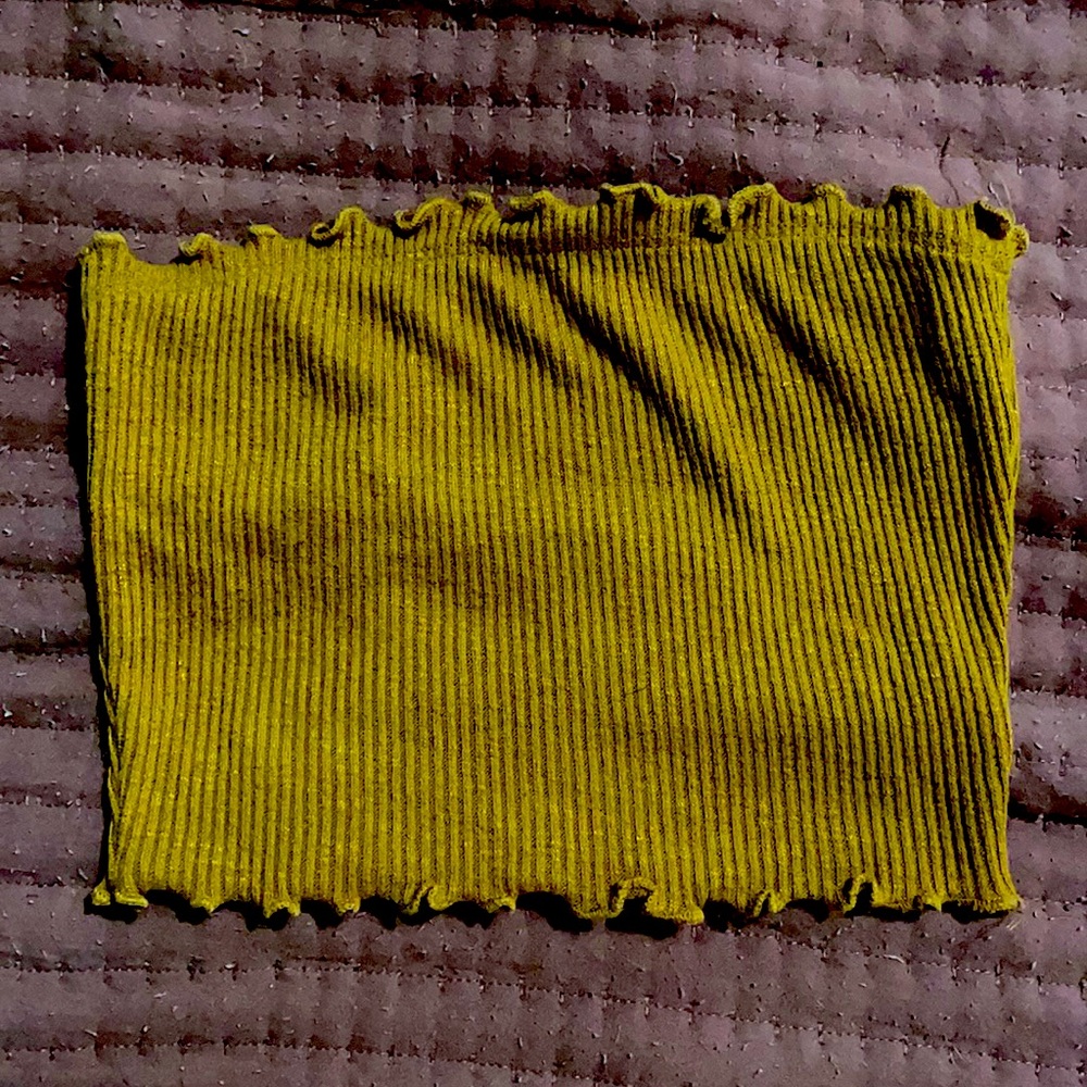 Mustard yellow tube top
